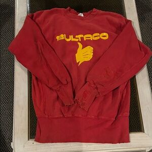 Vintage Red Men's Bultaco Sweater